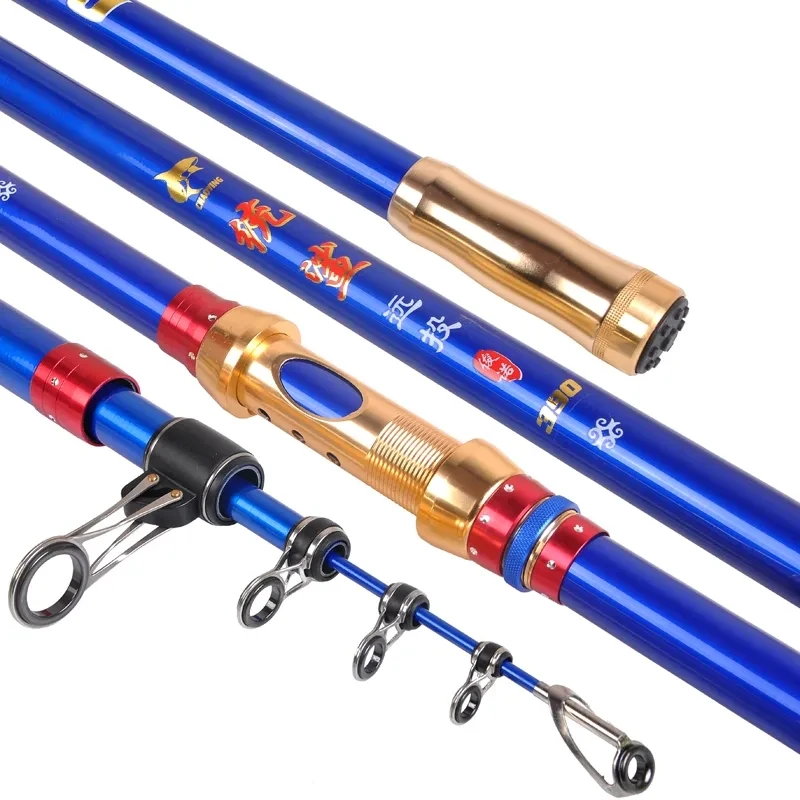 

Super Hard Rock Fishing Rod Heavy Fishing Weight Long Section Telescopic Fish Pole Strong Pulling Force Distance Throwing Rod