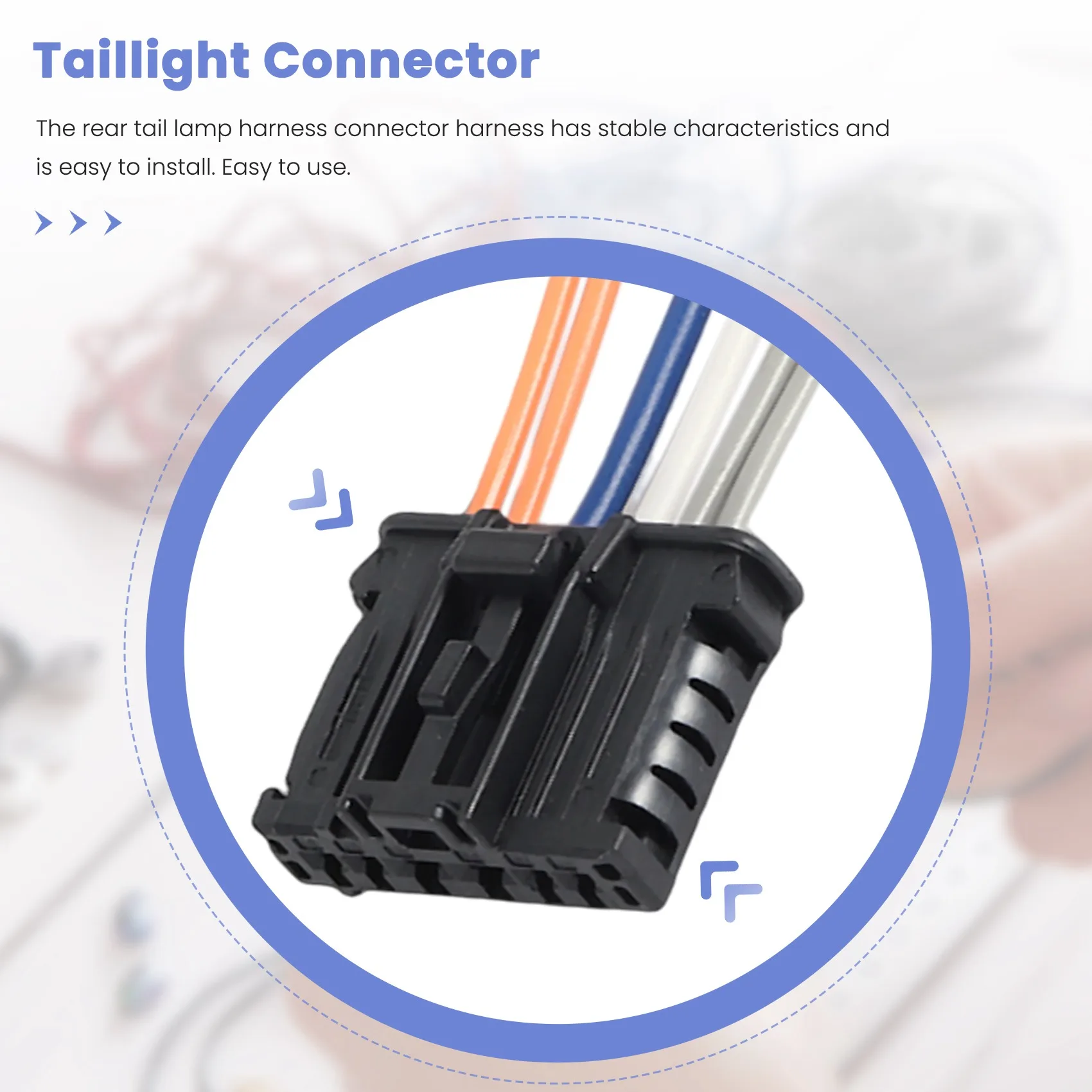 Telar de conector de arnés de luz trasera para Peugeot 1007 206 207 307 308 Citroen C2 C3 C4 C5 1606248780