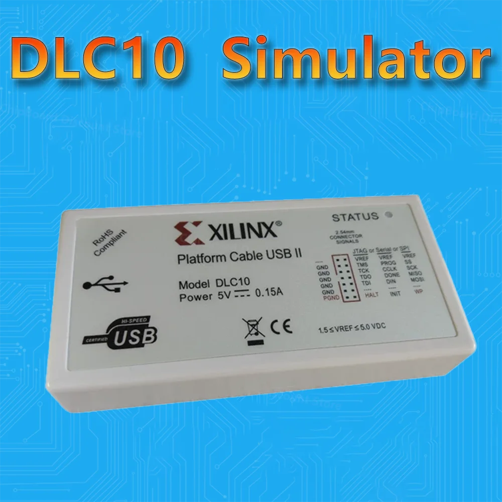 dlc10-プラットフォーム-usb-ダウンロード-ケーブル-jtag-プログラマー-デバッガー-アダプター-fpga-cpld-c-mod-xc2c64a-xc2c256-用
