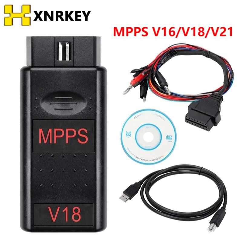 XNRKEY MPPS V16 V18 V21 OBD2 Auto ECU Chip Tuning Interface for EDC15 EDC16 EDC17 INKL Checksum