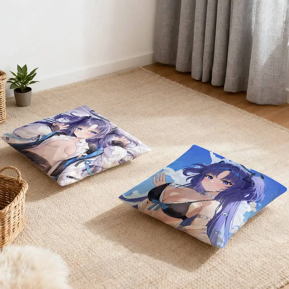 

H-Hayase Yuuka Blue A-Archive Pillow Case Multi sized car cushions, luxurious home sofas, decorative pillowcases