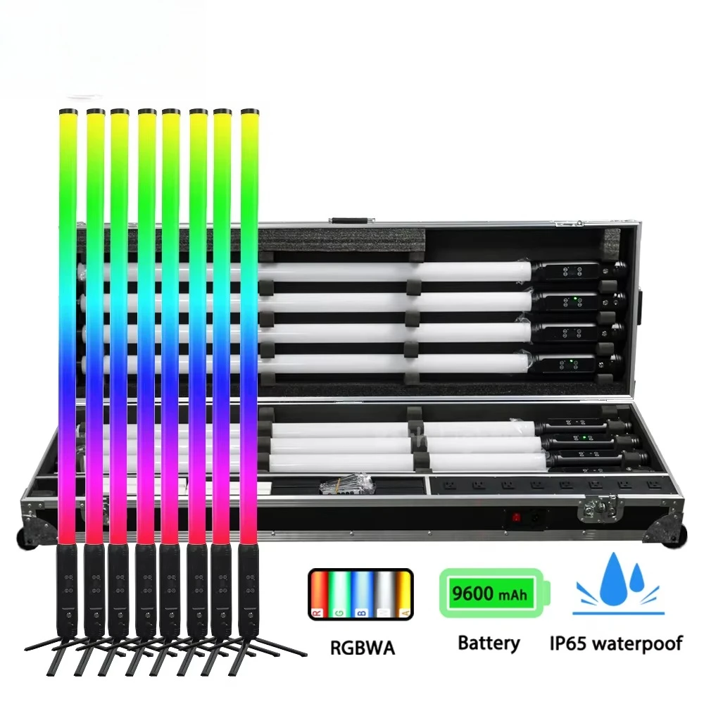 BOTH 360 TUBEDegree Led Wedding Light IP65 Wireless DMX Battery Pixel Full Color Wedding DJ Event Stage Effects Party Light