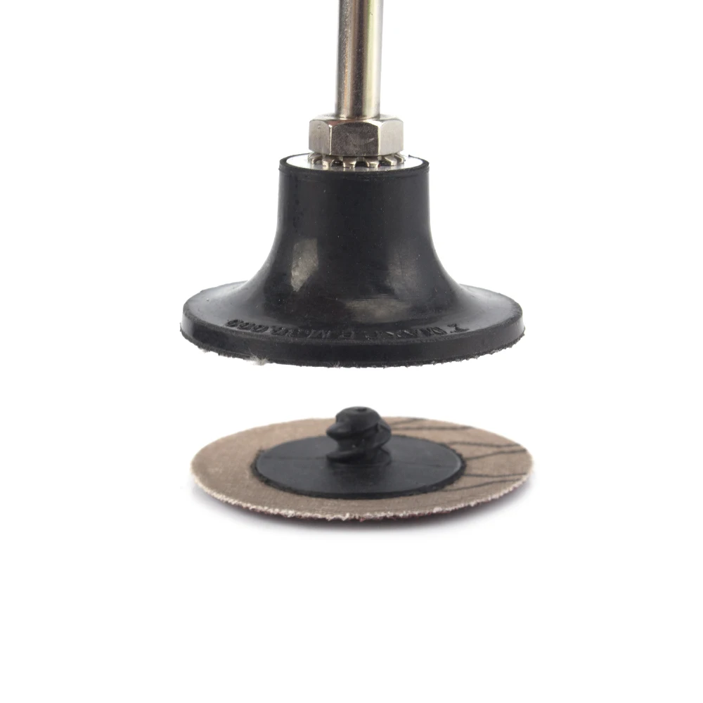 62 szt. 50mm zestaw krążków szybkiej wymiany typu R 2 "krążki szlifierskie z tlenkiem cyrkonu z uchwytem 1/4" do szlifierki matrycowej polerowanie metalu w meblach — zdjęcie 5