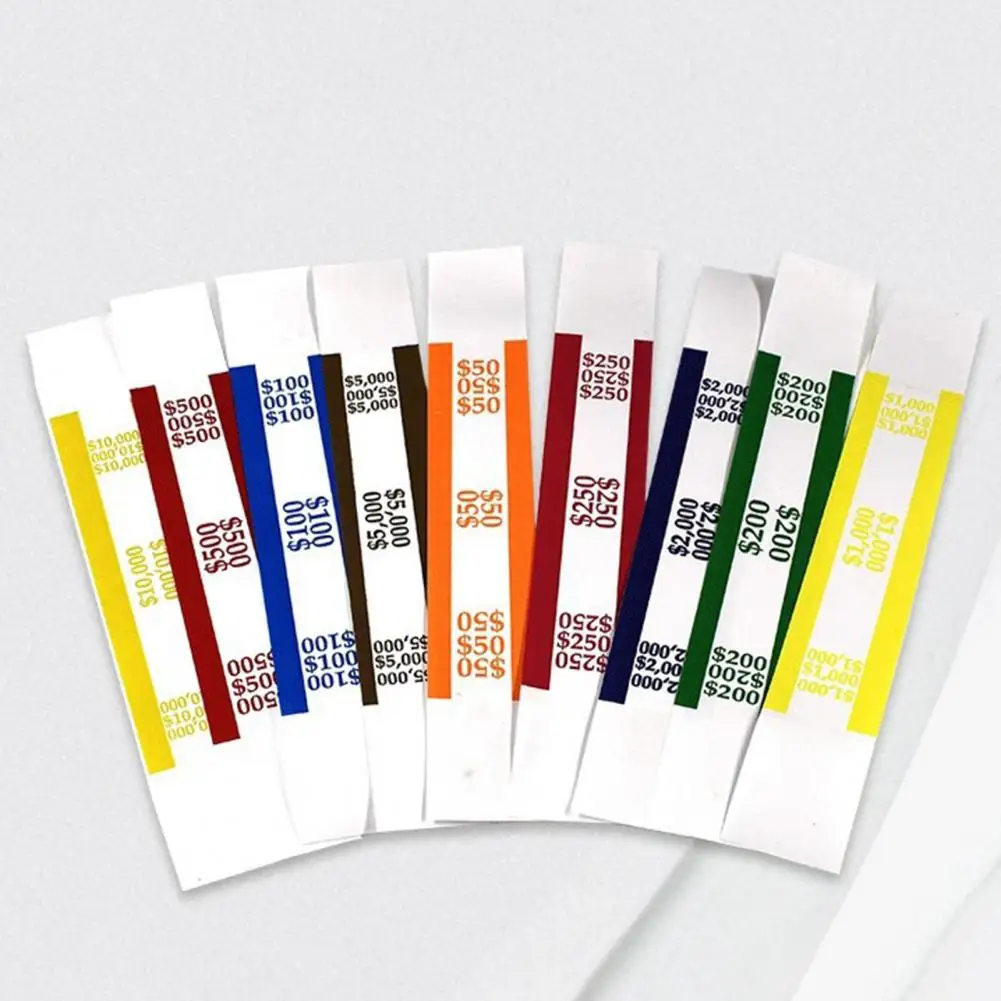 お金のバンドバンドル,お金のストラップオーガナイザー,自己シール,小冊子,小売および病院に最適,450個