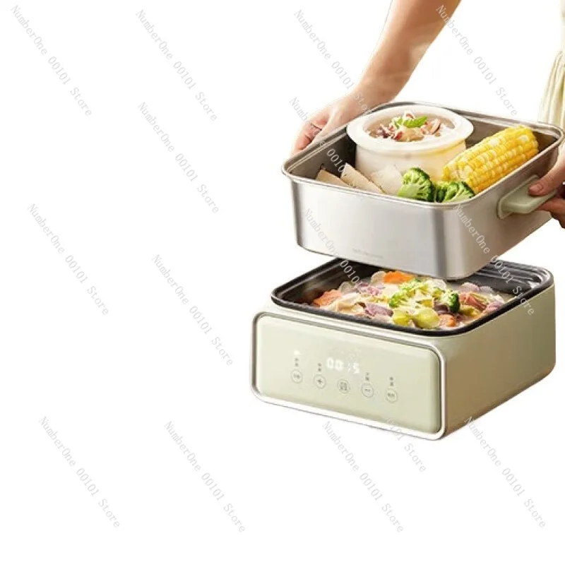Electric Steamer 3 Layer Large Capacity Food Steamer Boiling Pan Breakfast Machine Multifunction Kitchen Appliance
