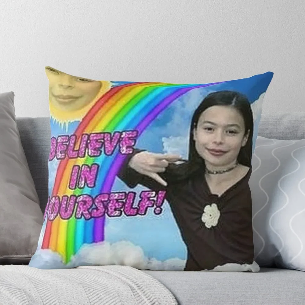 

believe in uself! Throw Pillow Decorative Cushion Pillowcase Cushion Couch Cushions