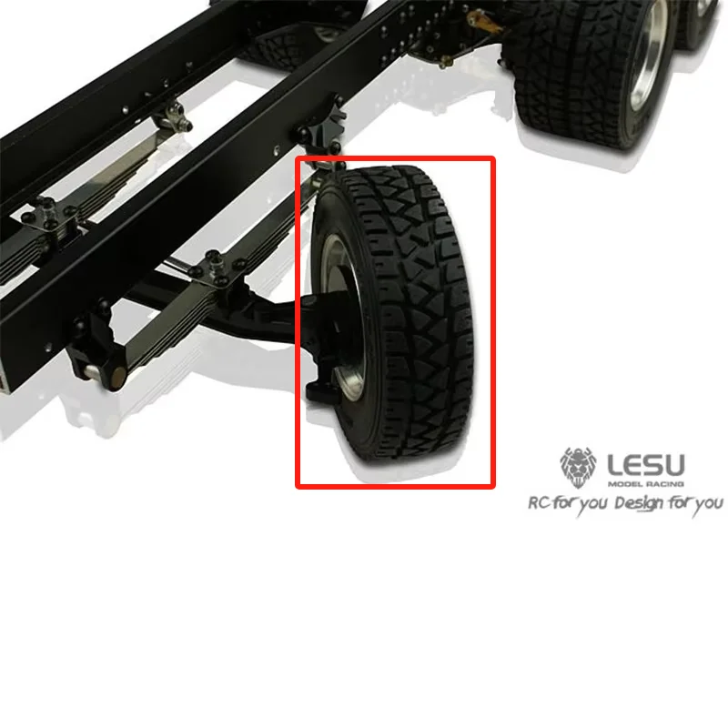 Lesu 1/16 caminhão trator diy alemão bruder pneu rc acessórios modelo 60001 estrada frente pneu largo
