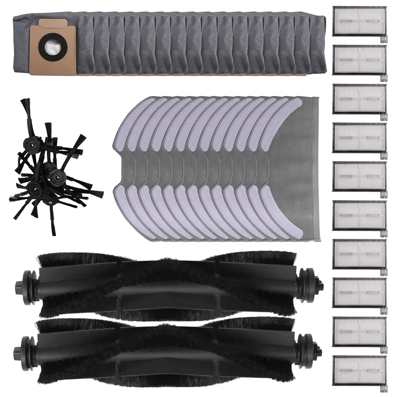 -ABPO для Eufy Clean X8 Pro, запасные части, аксессуары, основная боковая щетка, фильтр Hepa, швабра, тканевый мешок для пыли