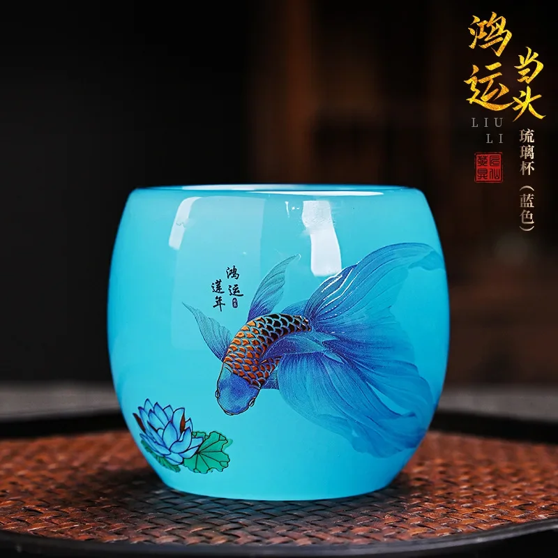 

Ceramic tea cup, personal cup, household glass, kung fu set, master single cup, tea ade and stone tea tasting