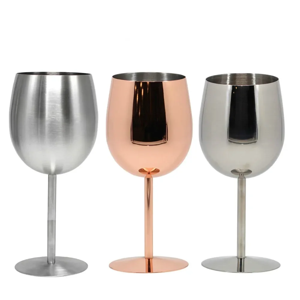 

2PCS Stainless Steel Wineglass Gothic Goblet Halloween Party Drinking Glass Punk Style Wine Glasses Whiskey Cup Wine Cup Wine