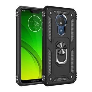 Untuk Motorola Moto G6 G7 Plus G8 Power Lite G9 Casing Putar Penutup Dudukan Cincin Magnetik untuk Moto E5 E6 E6S E6i E7 Daya 2021 8 kasus penjualan terbaik motorola g9 - №
