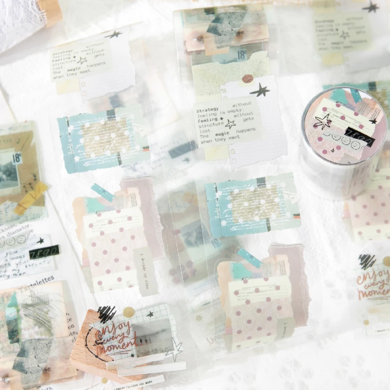 

Наклейки для дневника Journal GO 5x200см: «Свобода — это дикая природа» в стиле ретро-арт, вырезанные по контуру, для творчества, скрапбукинга и DIY-проектов, эстетичные стикеры