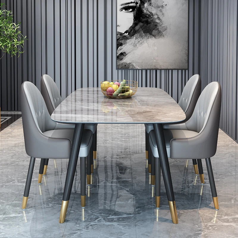 

Modern Kitchen Dining Tables Hotel Design Luxury Slate Wooden Dining Tables Living Room Nordic Esstisch Home Furniture SR50DT