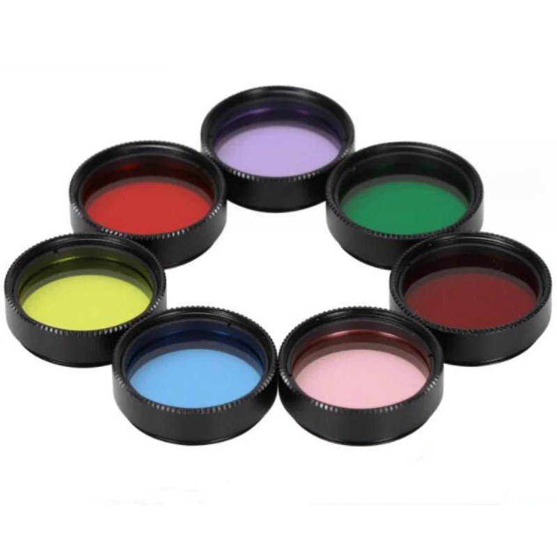 Agnicy 1.25 Inches Telescope Accessories Nighthawk Series 2nd Generation 7 Colors Moon Nebula Filter Astronomical Filter Set