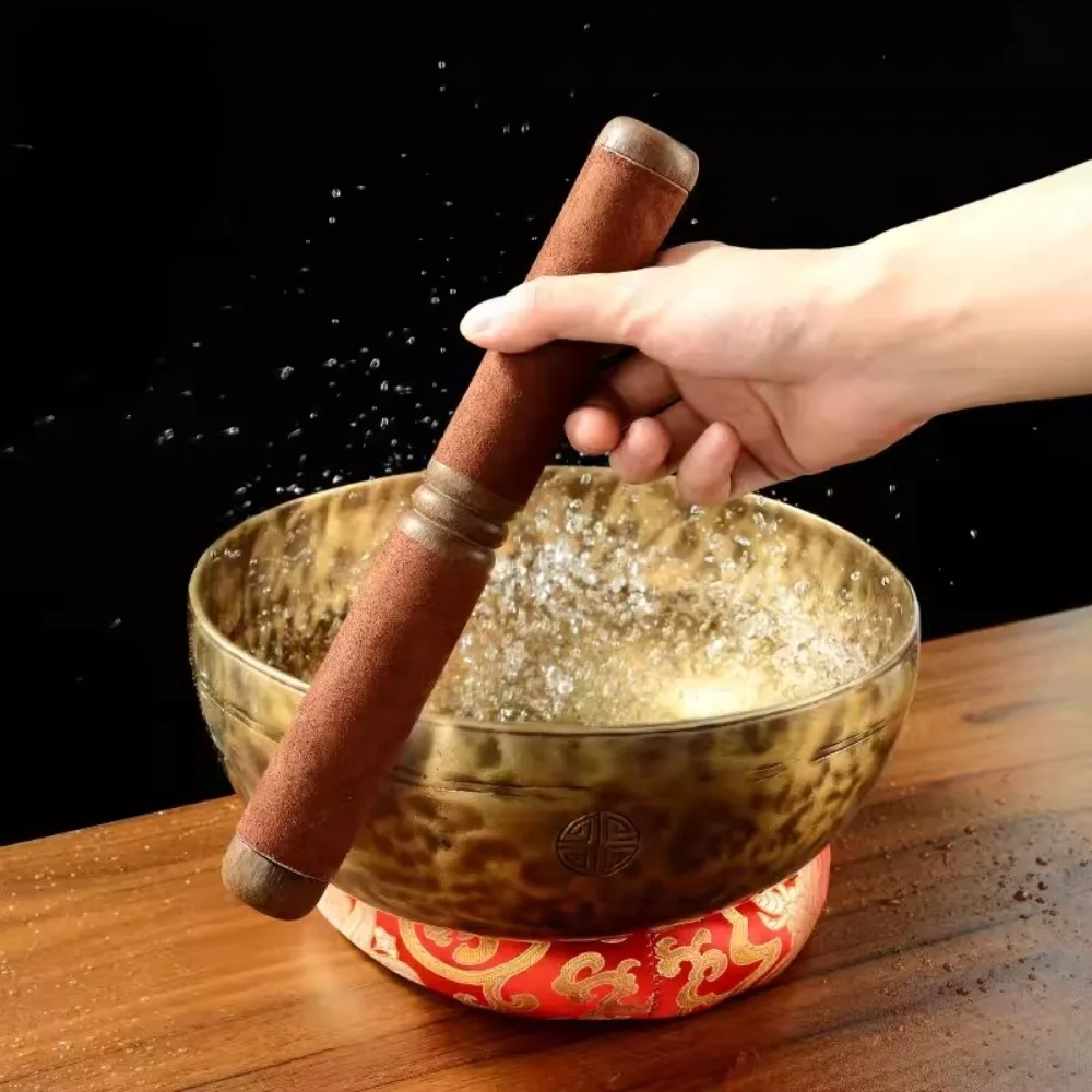 

Палочка для стулачения из массива дерева для поющих чаш, для медитации, исцеления, буддийских звуковых практик, ударный инструмент, запчасти для музыкальных инструментов