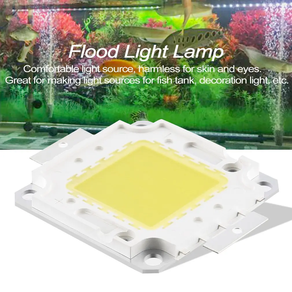 Projecteur à puce LED RGB SMD, faible consommation, haute luminosité, blanc chaud, perle de lampe, lumière extérieure, 50W
