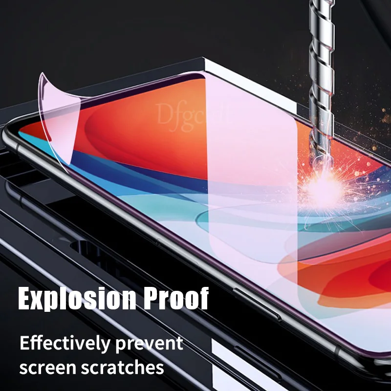 Full Cover Anti blue Light Hydrogel Film for Xiaomi 12 12x Poco F3 X3 Nfc X4 M4 Screen Protector Redmi Note 11 11E 10S 9 8 7 Pro