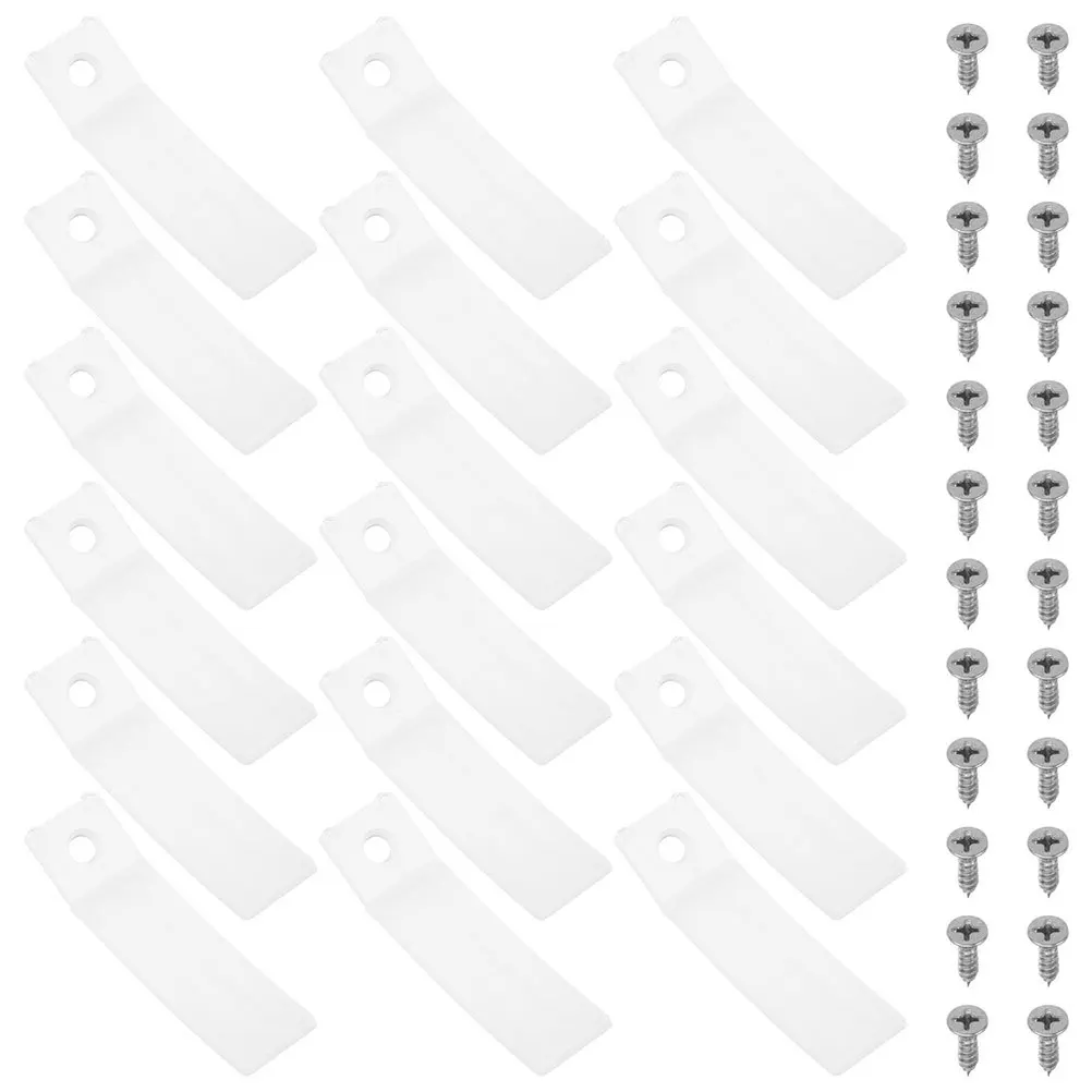 

50 set Stoppers Clear Plastic Non-Slip Furniture Repair Tool For Dresser Chest Bottom Replacement Parts Drawer Slide Ends