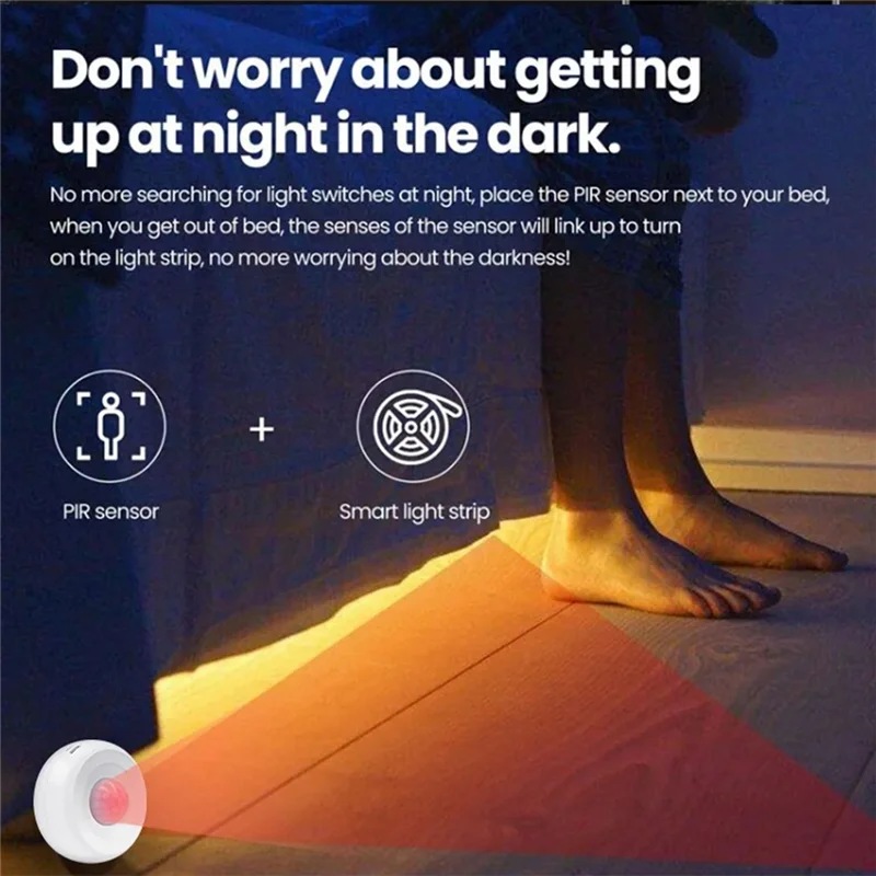 FFYY-360 Degree Omni-Directional Detector WIFI PIR SENSOR Support Alexa And Google To Ensure Home Security