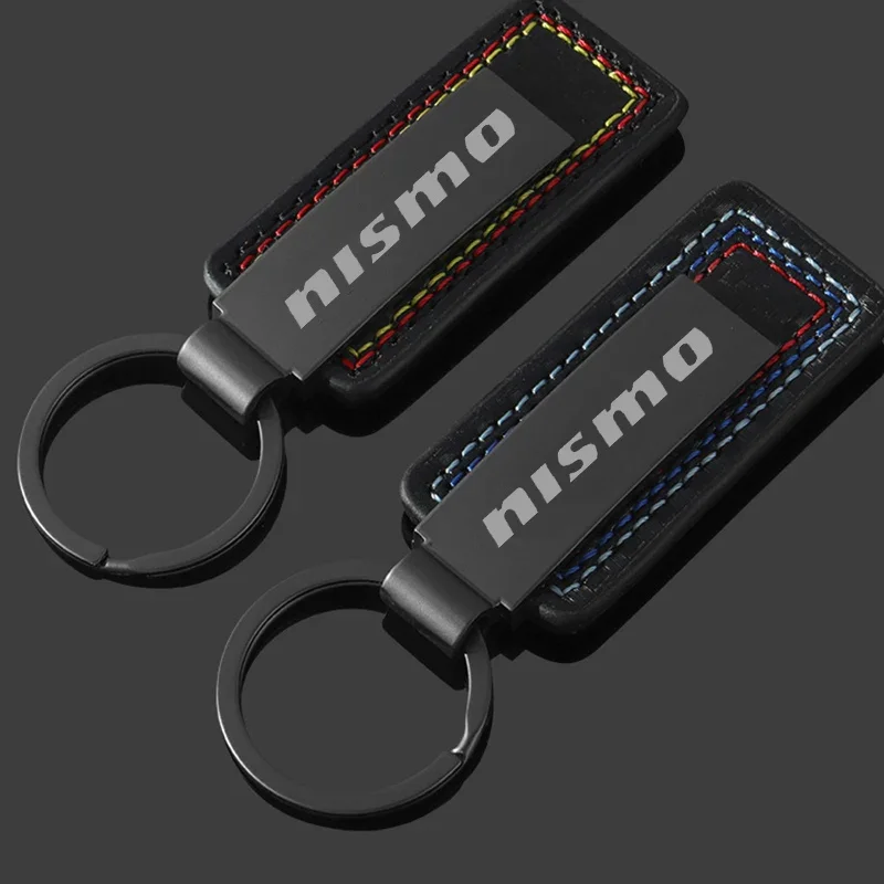 Alloy Car Keychain Keyring Styling for Nissan NISMO Logo Badge Key Chains Rings Buckle Emblem Pendant Gift Vehicle Accessories