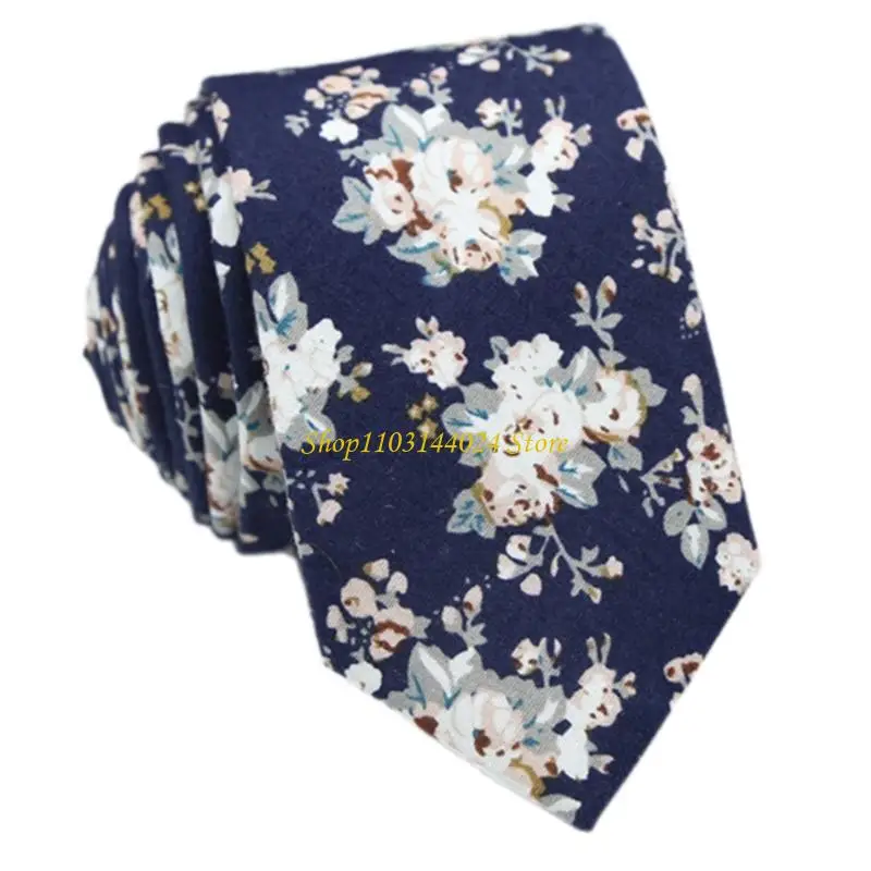 

N5KE Arrows Tip Design Polyester Silk Skinny Tie For Men Women Floral Print Necktie Office Event Wedding Costume Accessory