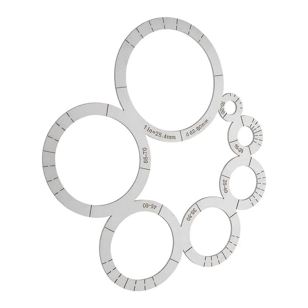 Stainless Steel DY008A Leather Cutting Template for Accurate Circular Patterns and Smooth Edge Finishing in DIY Projects