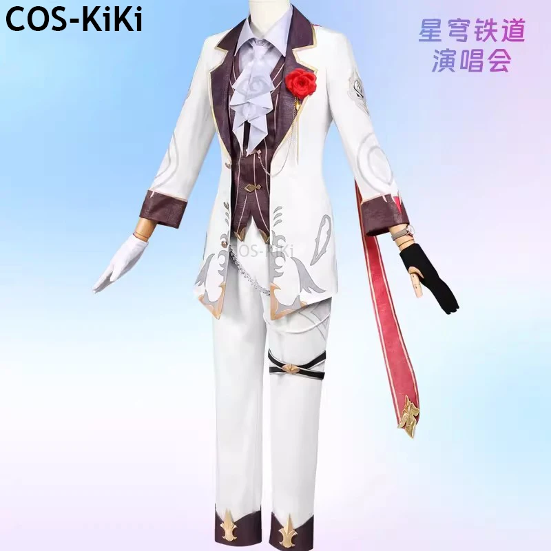 COS-KiKi Honkai: Star Rail Argenti Concert Game Suit Gorgeous Uniform Cosplay Costume Halloween Party Role Play Outfit Men