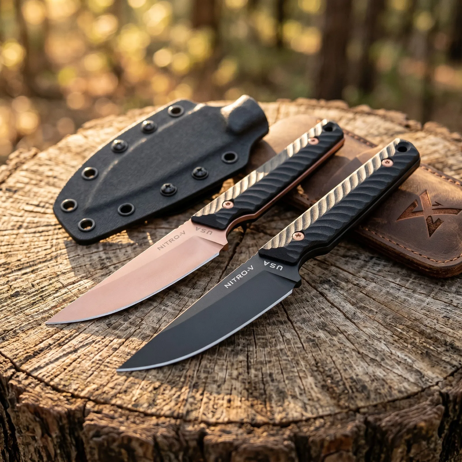 

Outdoor Fixed-Blade Moon Knife with 8Cr13Mov Steel Blade and G10 Handle—Camping and Fishing Tool, Men's Gift, Includes Sheath