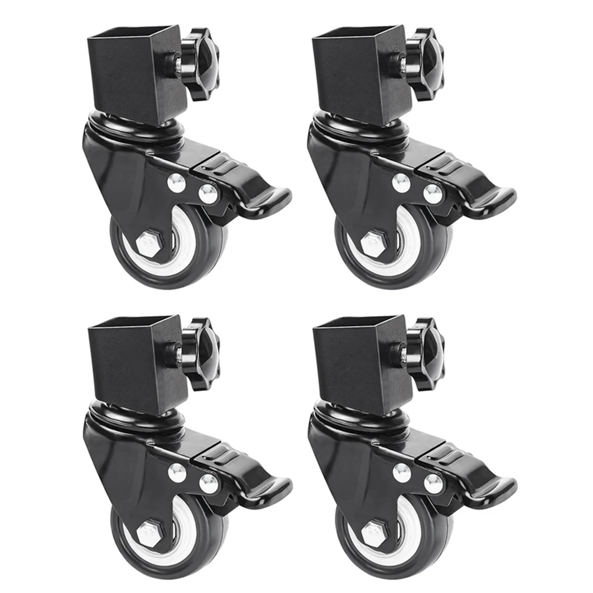 4PCS Caster Wheels for Blackstone Griddle Stand, Griddle Accessories with Brake, 360 Degree Swivel for Blackstone