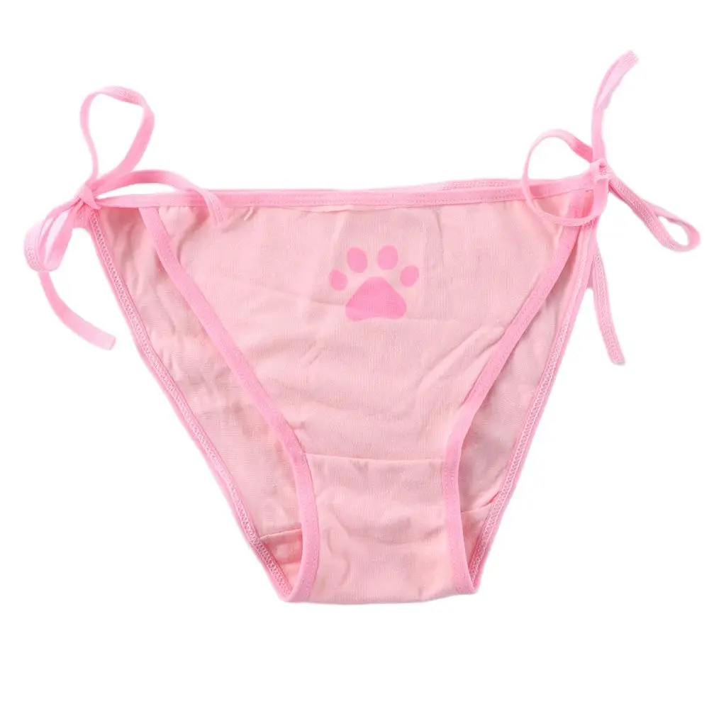 ชุดชั้นในเซ็กซี่ลายการ์ตูนสไตล์โลลิต้า กางเกงในผู้หญิงน่ารักลายกรงเล็บ