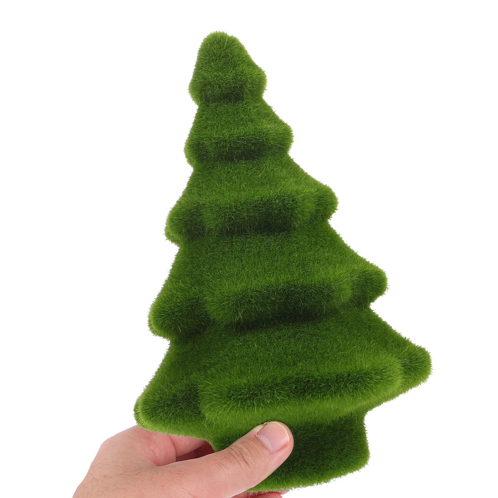 Cones Simulated Moss Tree Artificial Christmas Mini Flocked Flash Flocking Child Xmas