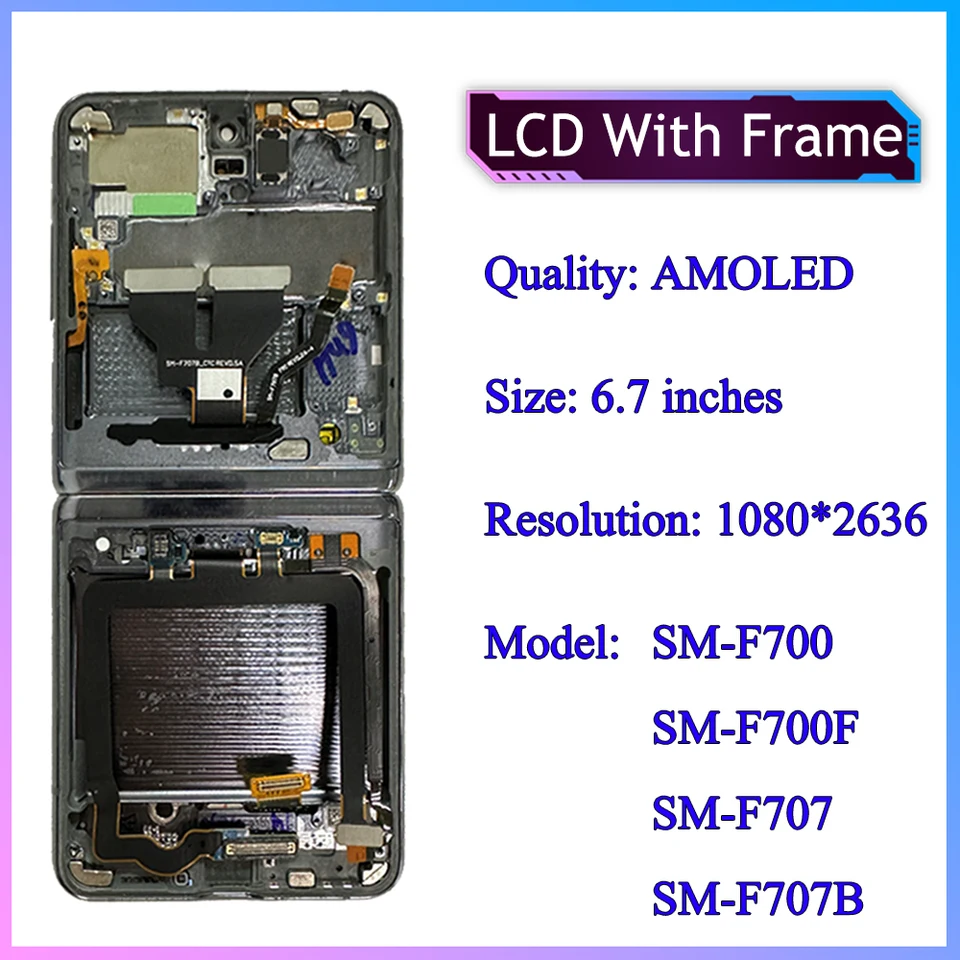 AMOLED Display for Samsung Z Flip 1 4G 5G