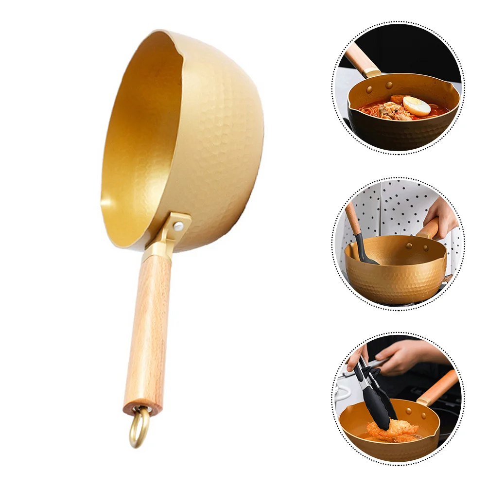 

Snow Pan Aluminum Enamel Simmer Pot Stew Mixing Noodle Pots Milk Gooseneck Mother