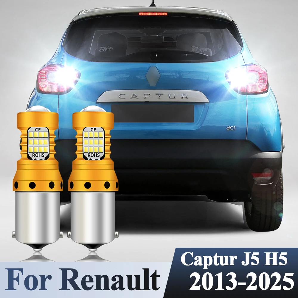 

For Renault Captur J5 H5 2013-2025 LED Reverse Lamp Backup Light Bulbs Flash White 2014 2015 2016 2017 2018 2019 2020 2021 2022