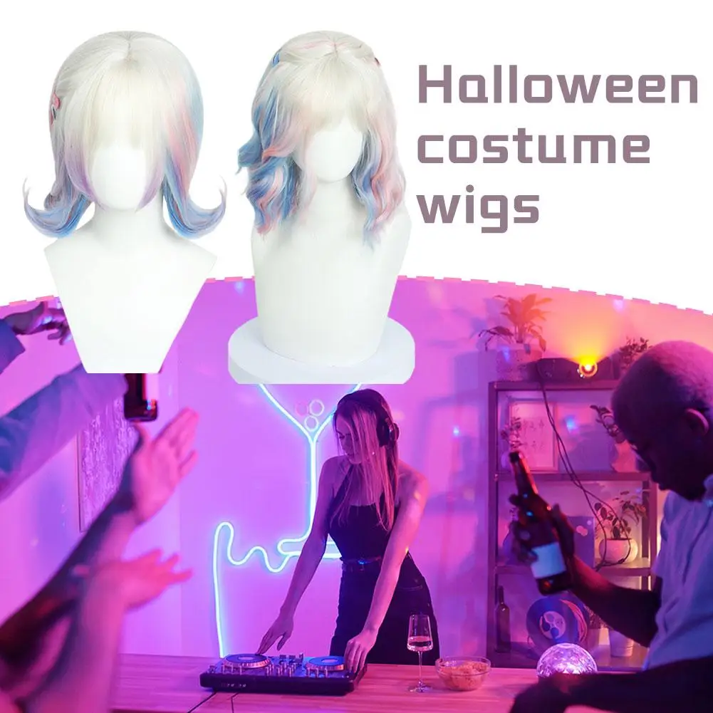 Enid Sinclair Cosplay Wig Addams Family Wednesday 2 Halloween Carnival Cosplay Costume Wig For Women Girl Dress Up free hairpin