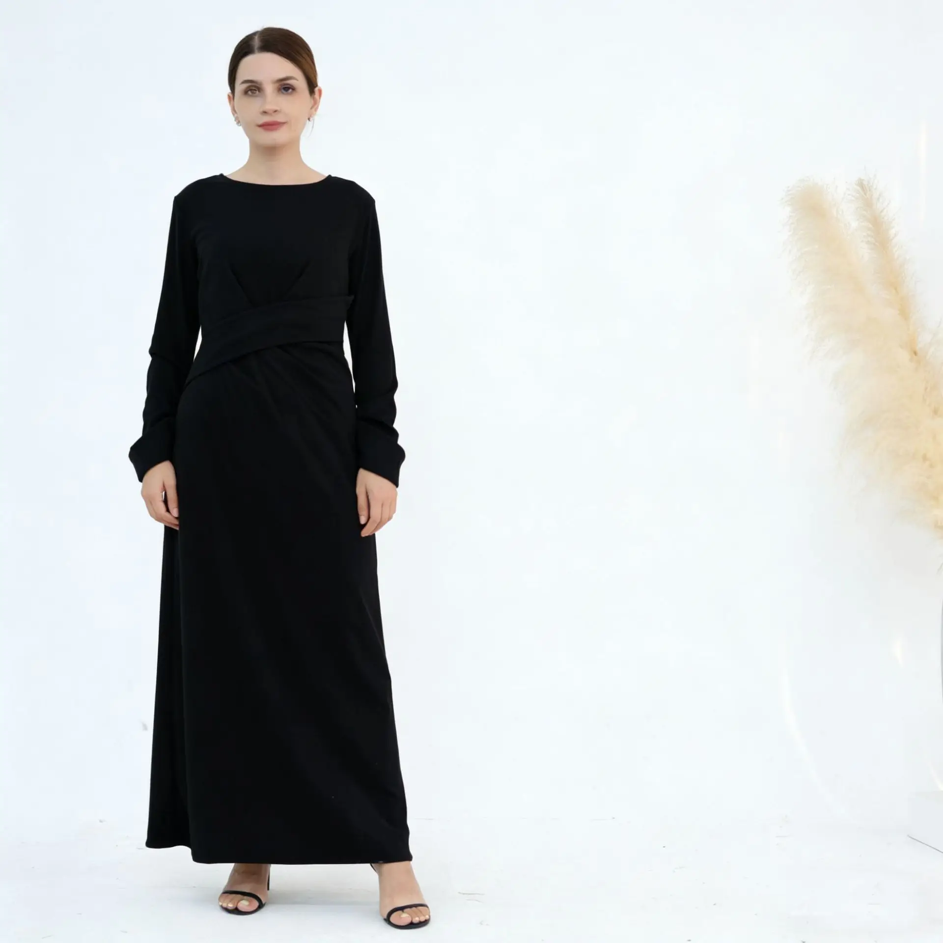 

Dubai Long Dresses For Muslim Woman Abayas Elegant Casual Marocain Islam Saudi Kaftan Caftan Turkish Clothing Arab Long Robe New