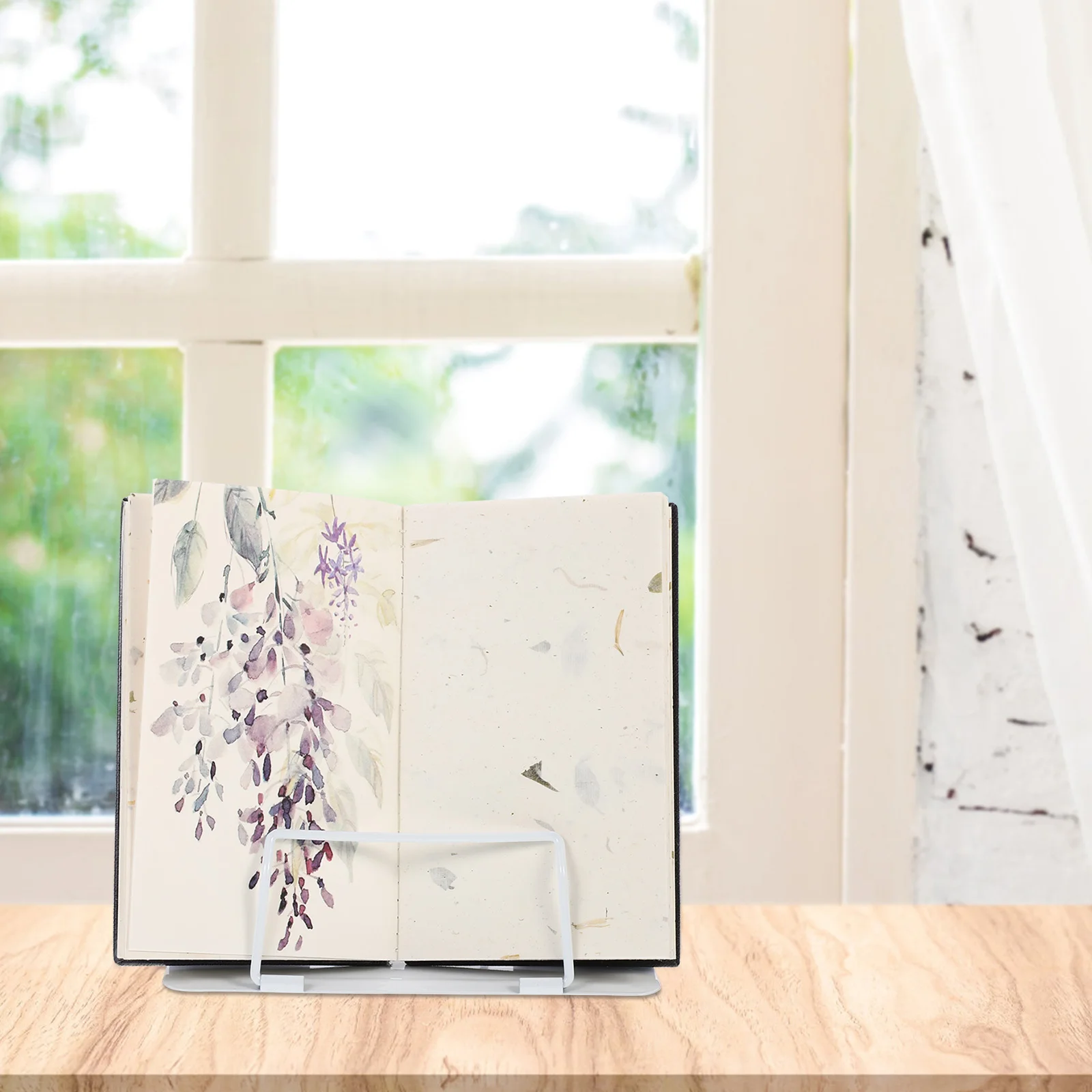 

1pc Reading Shelf Adjustable Iron Stand For Students Desktop Book Holder Simple Reading Rack Multifunctional Book Rest