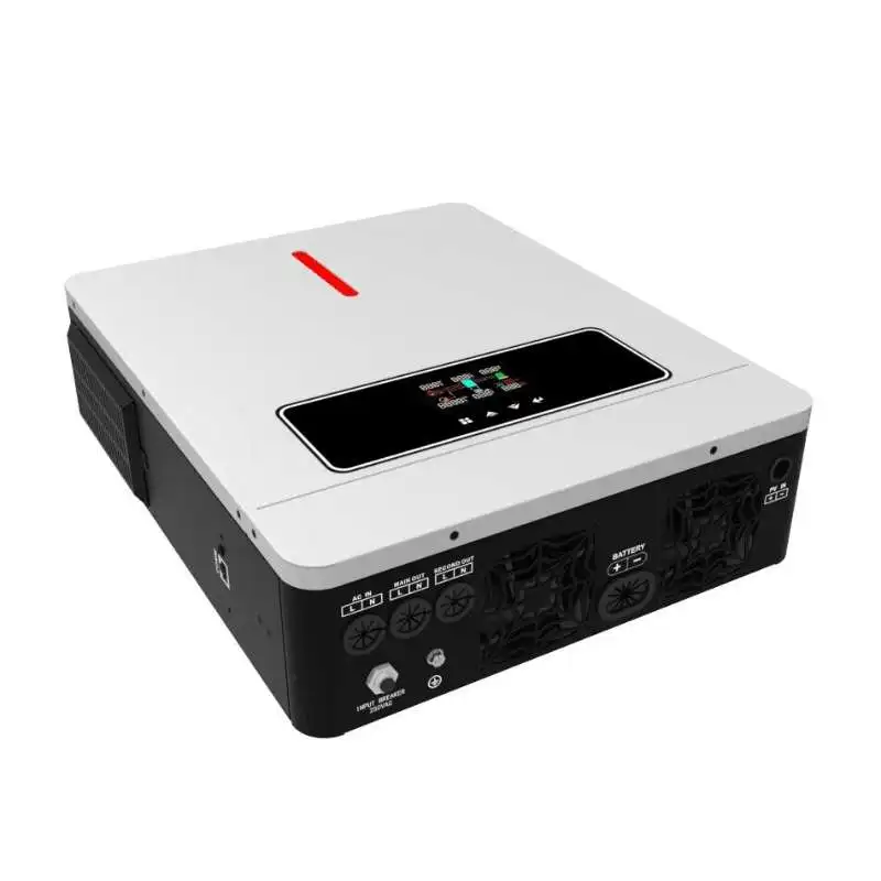 4.2KW 6.2KW 24V/48V عاكس هجين للطاقة الشمسية مع مخرج تيار متردد مزدوج ماكس 120A شحن تيار للمنزل خارج الشبكة النظام الشمسي