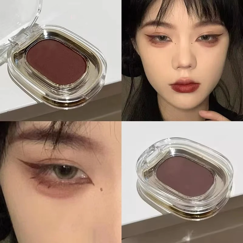 모노크롬 매트 아이섀도 방수 및 땀 방지 쉬머 실키 아이 메이크업 컨투어링 메이크업 아이섀도우 파우더 아이섀도