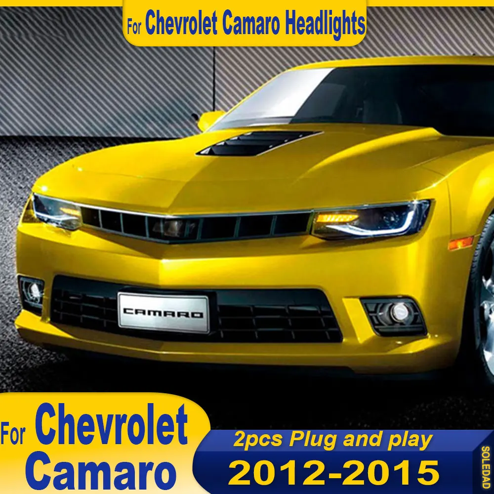 

Car LED Head Light For Chevrolet Camaro 2012-2015 Car Auto Parts Headlight Assembly LED Lights Lamp DRL Signal Plug And Play