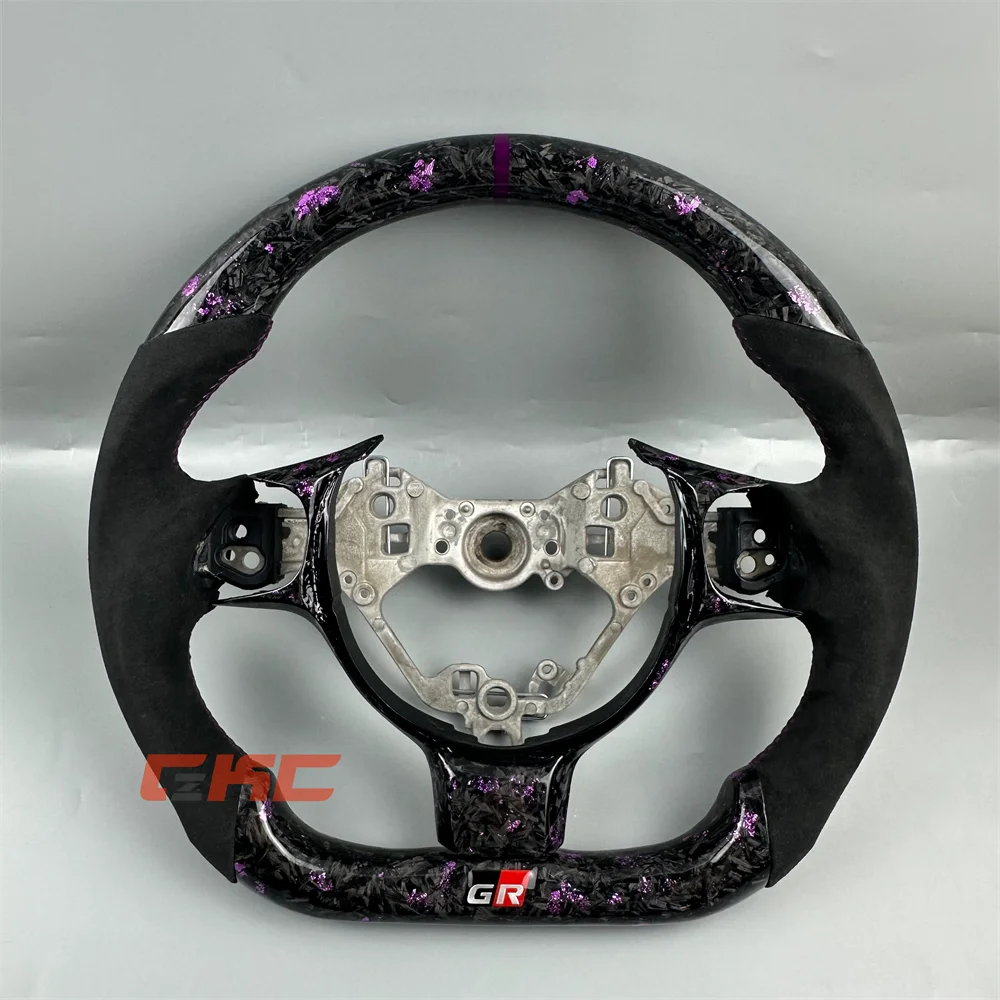 Customized black Forged Carbon Fiber Steering Wheel for 2022 2023 2024 2025 GR86 GR