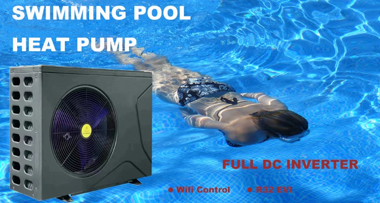 18kw WIFI DC Inverter Swimming Pool Heater Air Source Heat Pump with Cooling & Heating R32 Refrirant 5kw 7kw 9kw