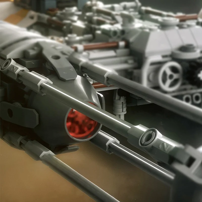 892pcs MOC PiXEL-DANs BTL-A4 YWING 골드 스쿼드론 DIY 빌딩 블록 건축 모델 최고의 선물