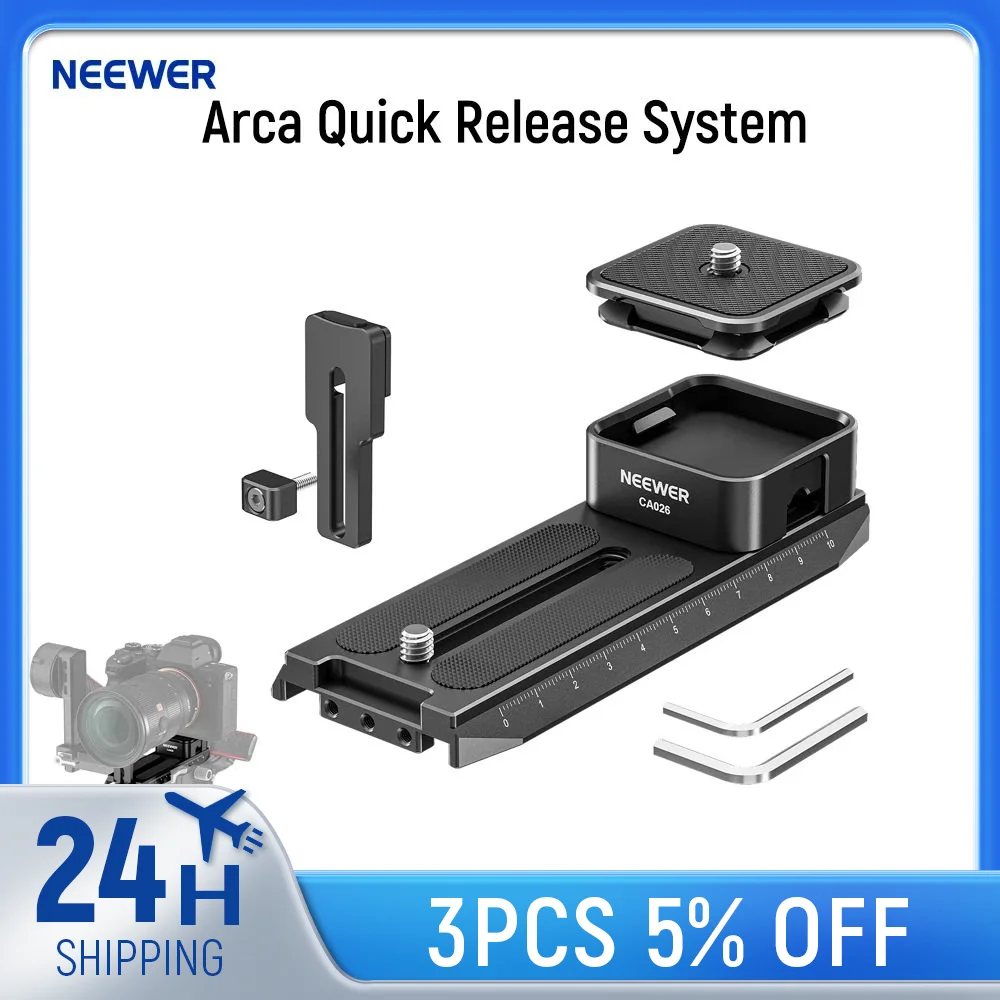 NEEWER Arca Quick Release System for Handheld Gimbals with 1