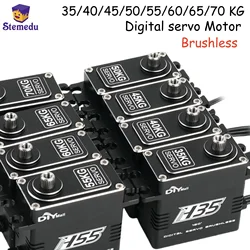35kg 40kg 45kg 50kg 55kg 60kg 65kg 70kg Metal Gear Waterproof Brushless Digital Servo For RC 1/10 1/8 Cars Crawler Boat Airplane