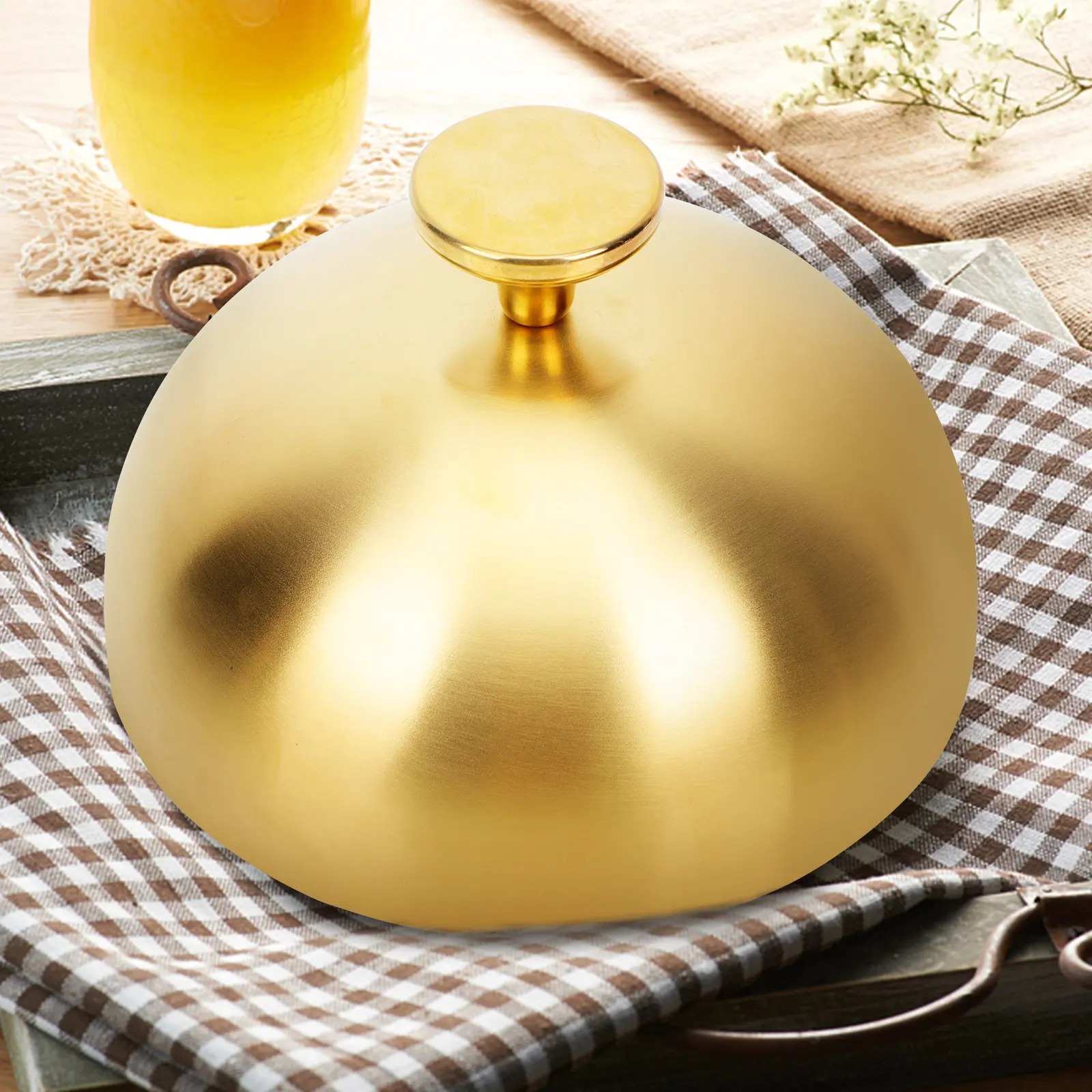 Stainless Steel Steak Cover – Food Dish Lid for Restaurant & Home Use, Heat Retaining, Rust-Resistant