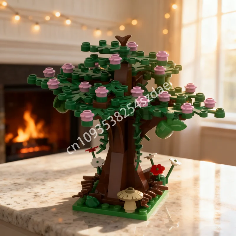 

97 шт. MOC Apple Tree дизайн модель строительные блоки архитектура сборка Рождественский подарок DIY идея образовательная игрушка детский день рождения