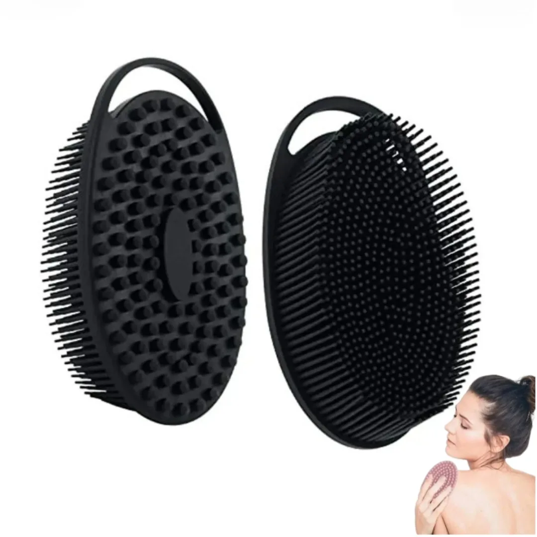 

NEW Silicone Body Scrubber Exfoliating Baby Shower Gentle SPA Massage Brush Cleanser for Body Wash Brush Back Scrubber Bath Tool