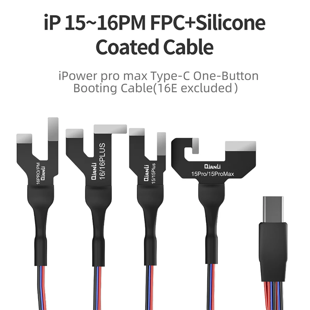 Qianli IPower Pro Max 8th Power Start-up Cable Dual Interface Design for IPhone 6G-16PM Repair Battery Power-on Cable Tool