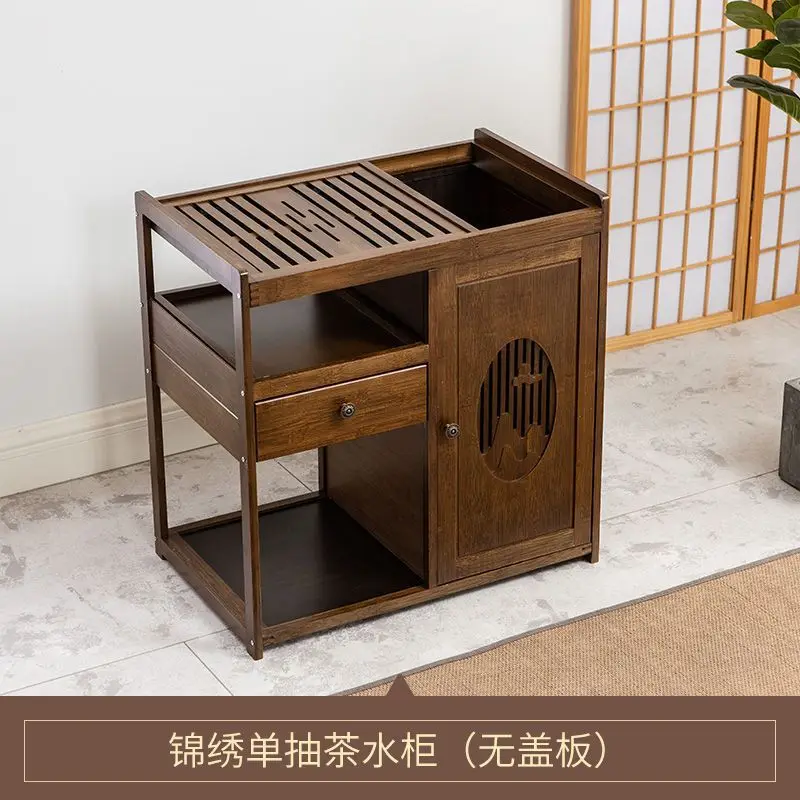 Solid wood small tea table household tea cabinet coffee table kung fu tea set automatic kettle